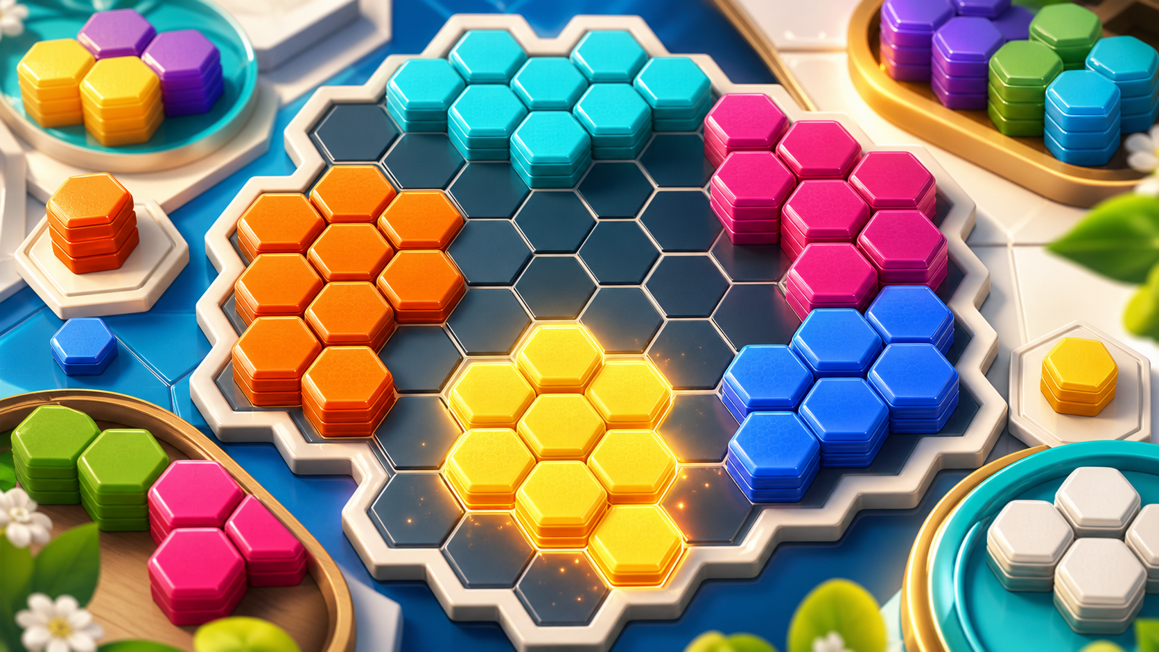 Hexagon Block Sort promotional artwork